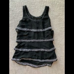 White house black market side zip tank camisole